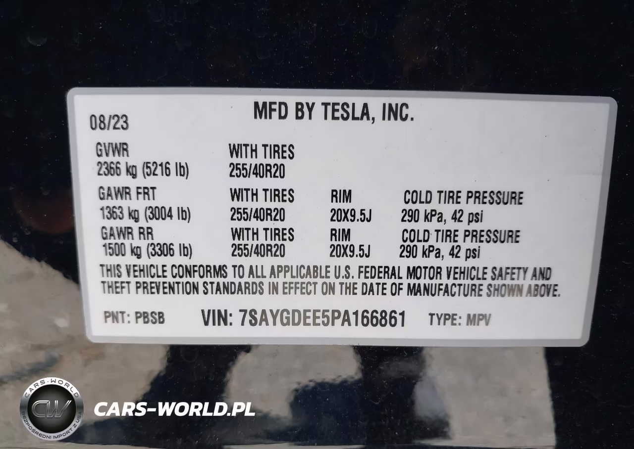 2023 Tesla Model Y Awd-Long Range Dual Motor All-Wheel Drive VIN:7SAYGDEE5PA166861 - 9