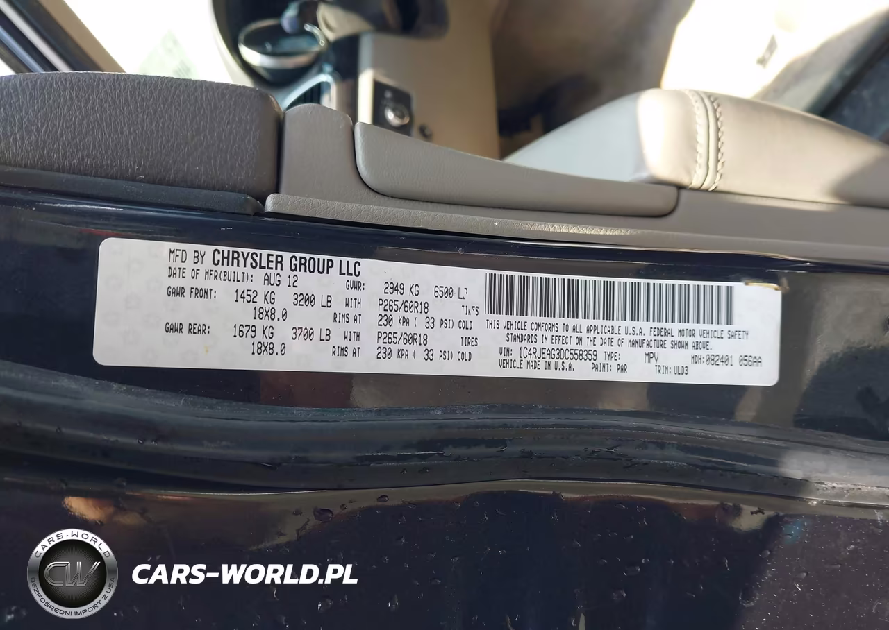 2013 Jeep Grand Cherokee Laredo VIN:1C4RJEAG3DC558359 - 9