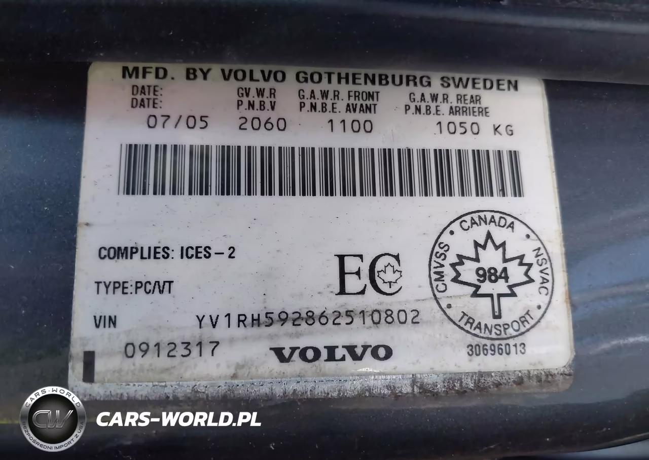 2006 Volvo S60 2.5T VIN:YV1RH592862510802 - 9