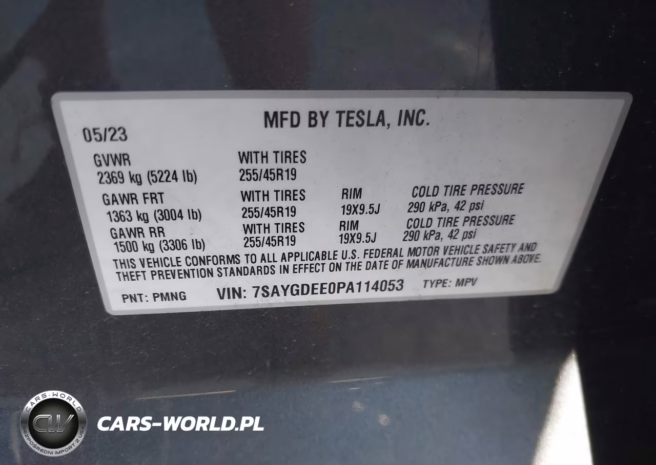 2023 Tesla Model Y Awd-Long Range Dual Motor All-Wheel Drive VIN:7SAYGDEE0PA114053 - 9
