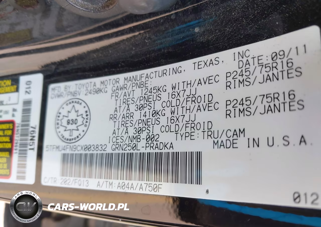 2010 Toyota Tacoma Prerunner V6 VIN:5TETU4GN4AZ736774 - 9