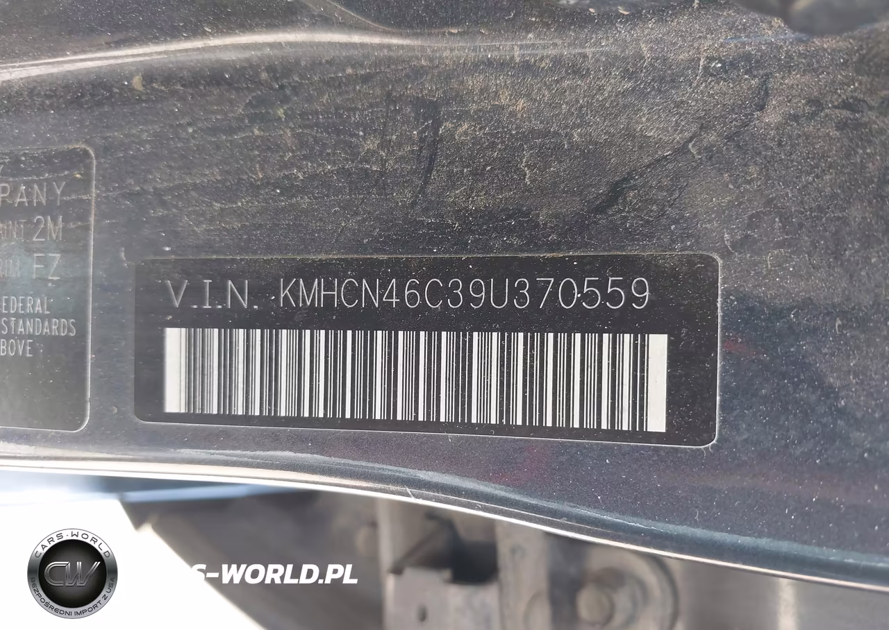 2009 Hyundai Accent Gls VIN:KMHCN46C39U370559 - 9