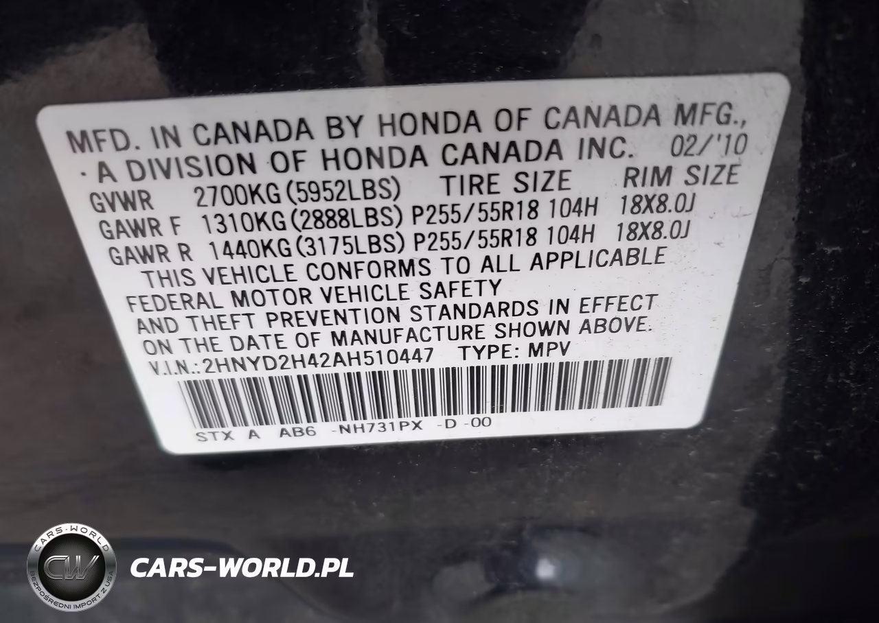 2010 Acura Mdx Technology Package VIN:2HNYD2H42AH510447 - 9
