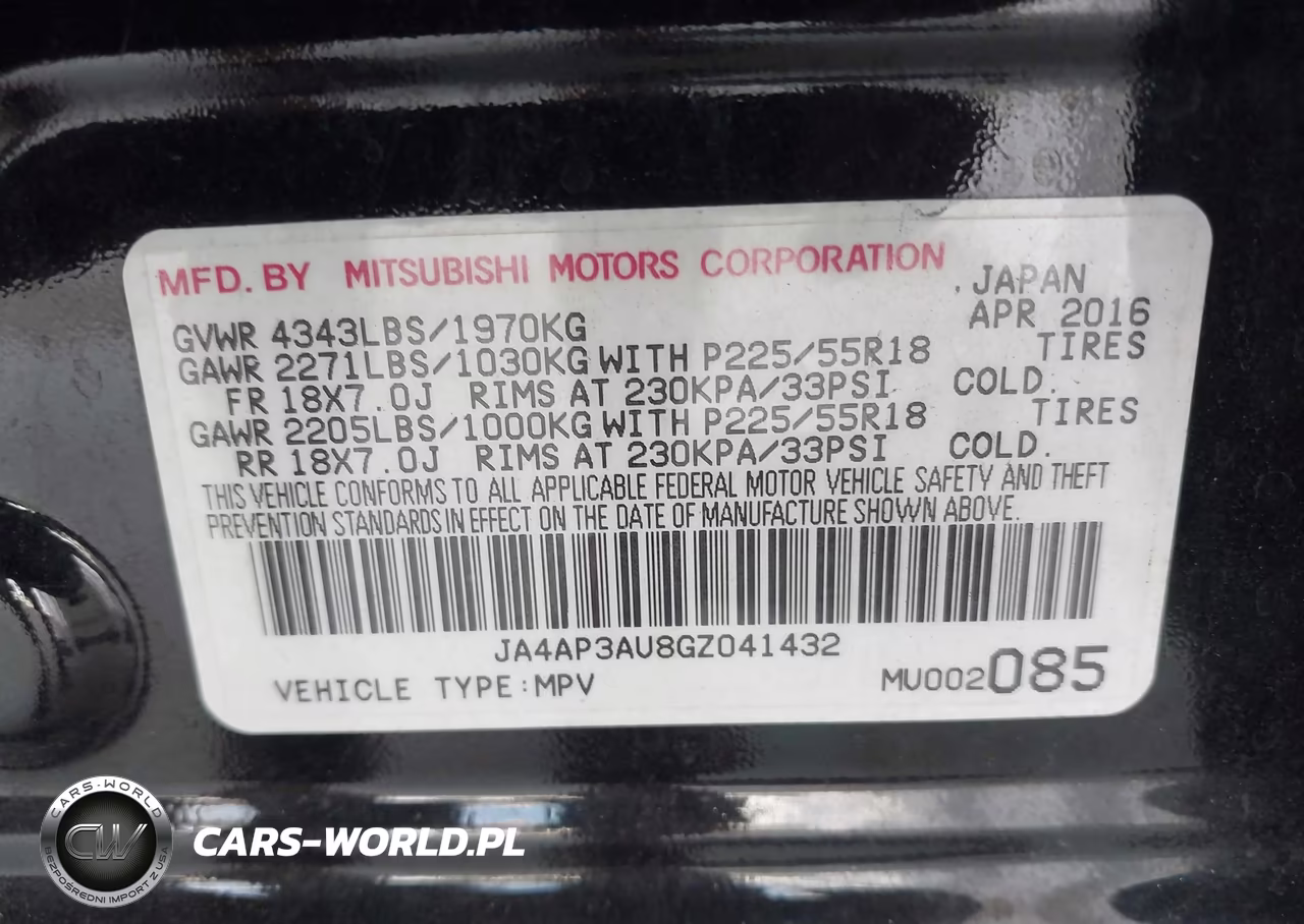 2016 Mitsubishi Outlander Sport 2.0 Es VIN:JA4AP3AU8GZ041432 - 9