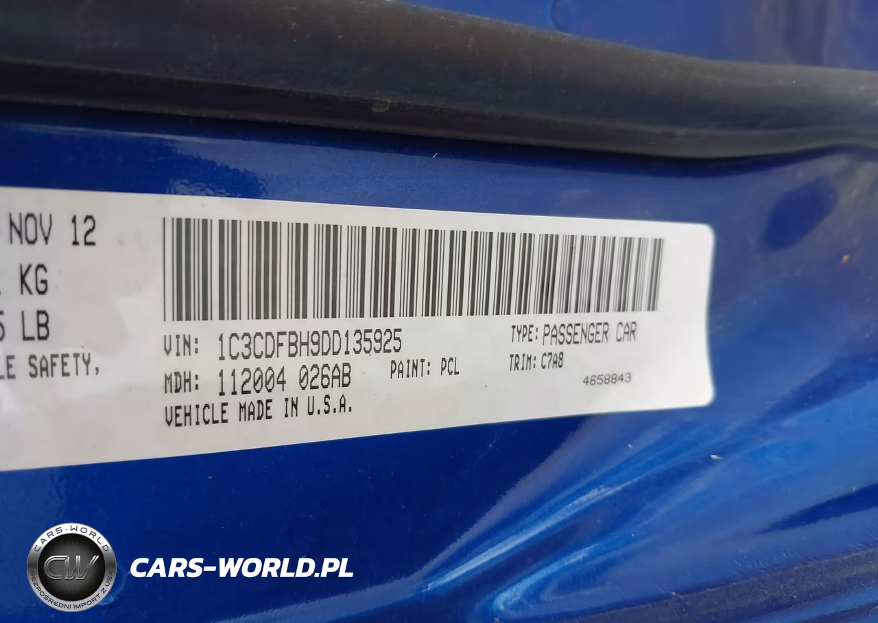 2013 Dodge Dart Rallye VIN:1C3CDFBH9DD135925 - 9
