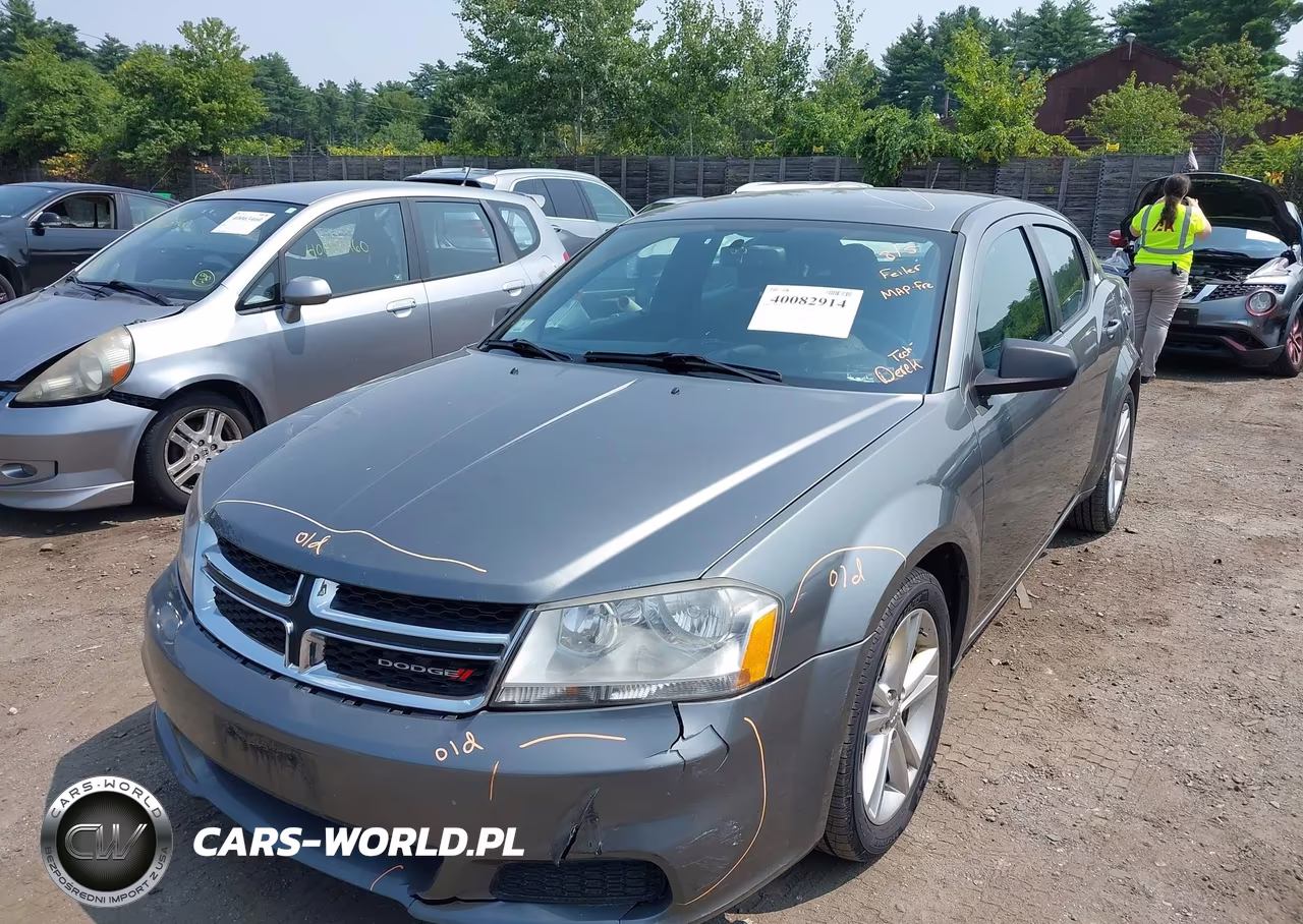 2012 Dodge Avenger Se VIN:1C3CDZAG3CN255660 - 2