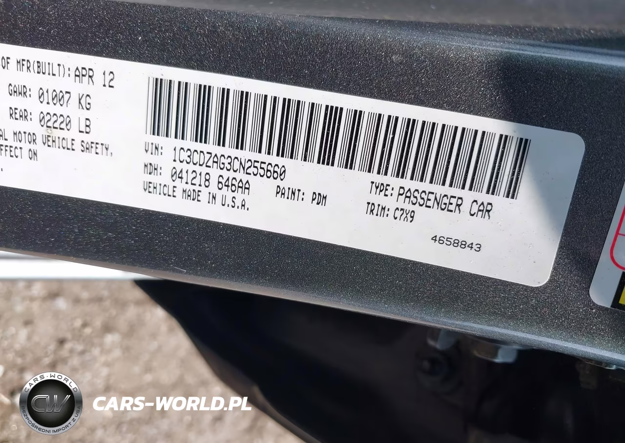 2012 Dodge Avenger Se VIN:1C3CDZAG3CN255660 - 9