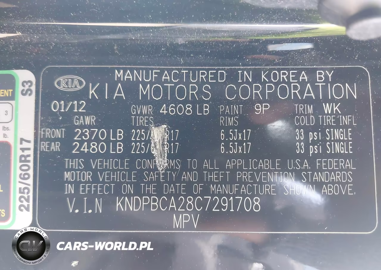 2012 Kia Sportage Lx VIN:KNDPBCA28C7291708 - 9