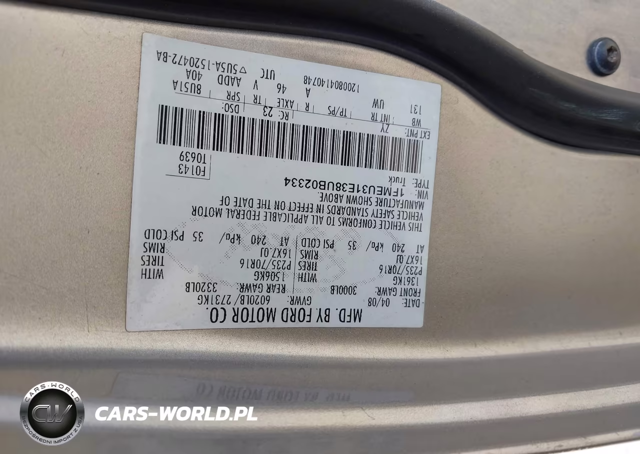 2008 Ford Explorer Sport Trac Xlt VIN:1FMEU31E38UB02334 - 9
