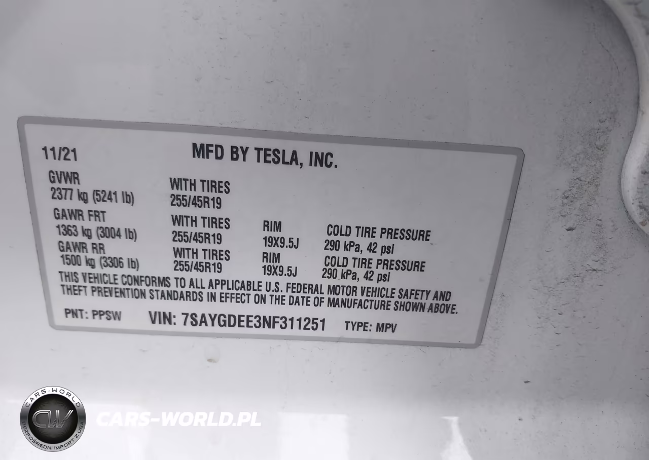 2022 Tesla Model Y Long Range Dual Motor All-Wheel Drive VIN:7SAYGDEE3NF311251 - 9
