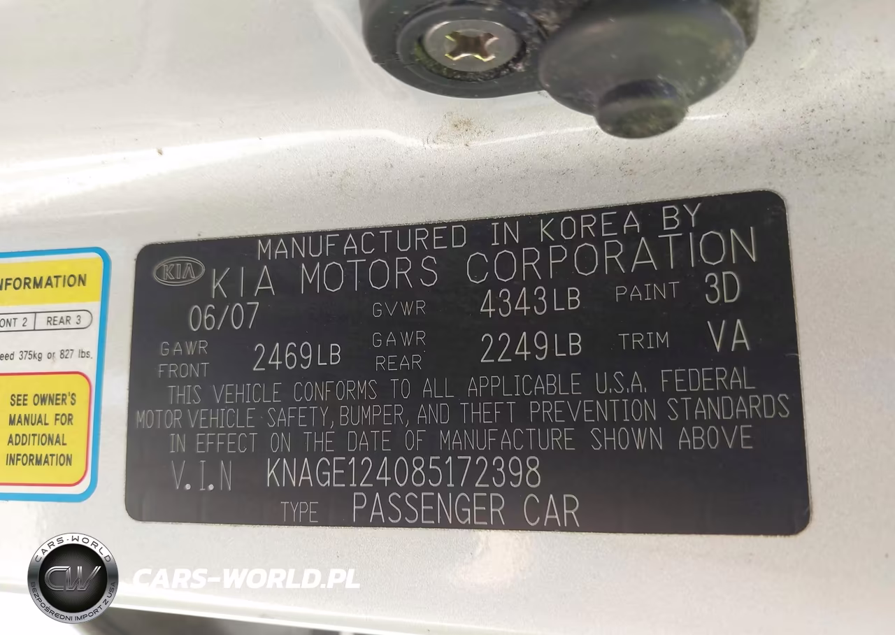 2008 Kia Optima Ex V6 VIN:KNAGE124085172398 - 9