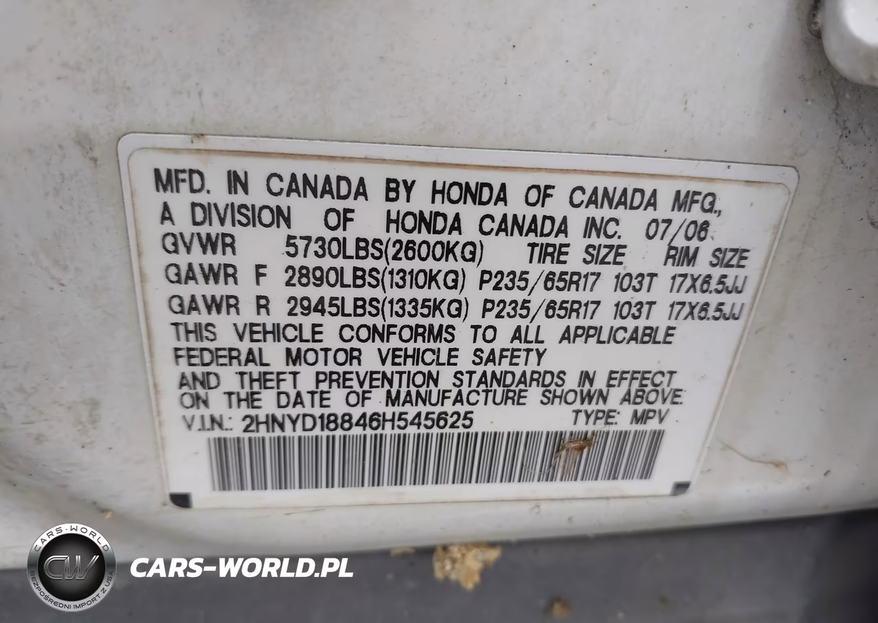 2006 Acura Mdx VIN:2HNYD18846H545625 - 9
