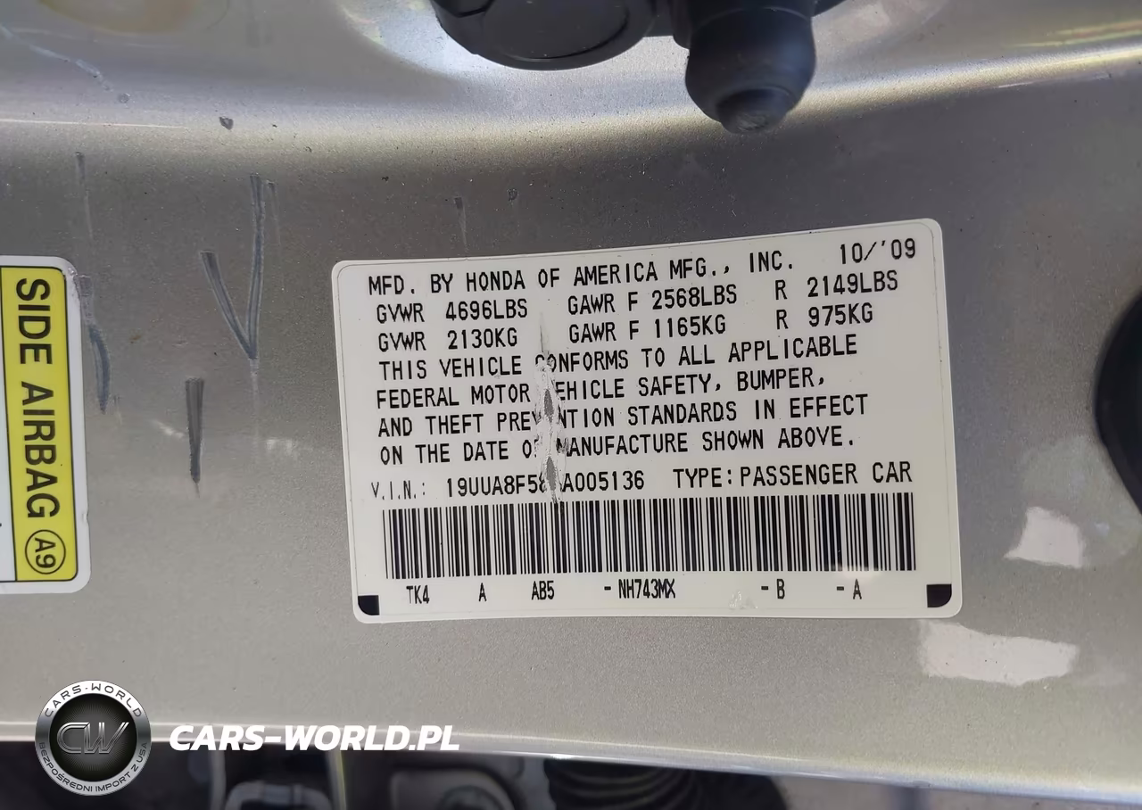 2010 Acura Tl 3.5 VIN:19UUA8F58AA005136 - 9
