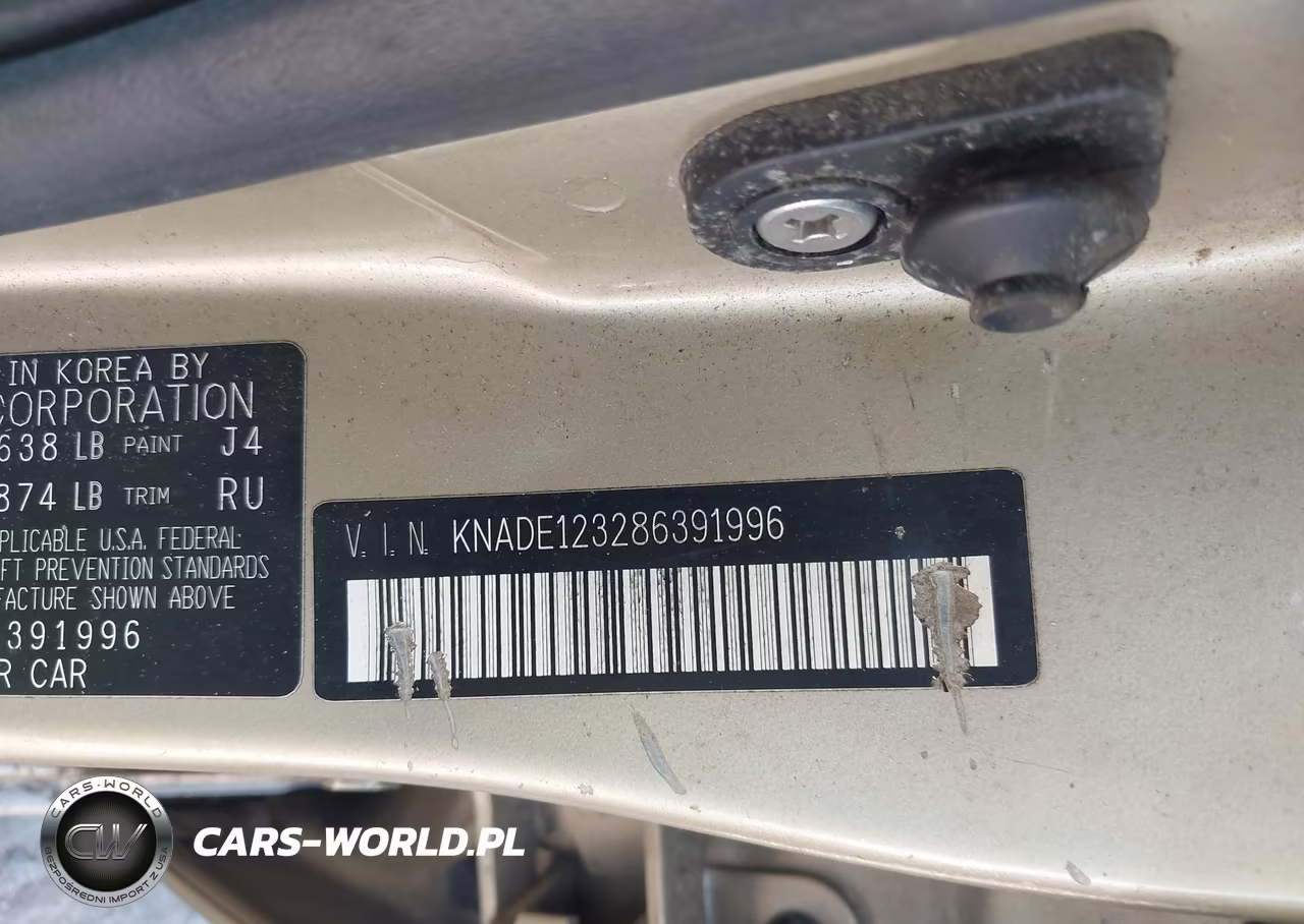 2008 Kia Rio Lx VIN:KNADE123286391996 - 9