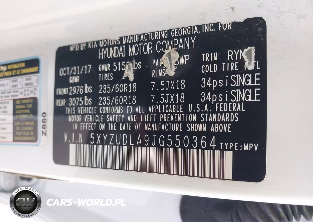 2018 Hyundai Santa Fe Sport 2.0T VIN:5XYZUDLA9JG550364 - 9