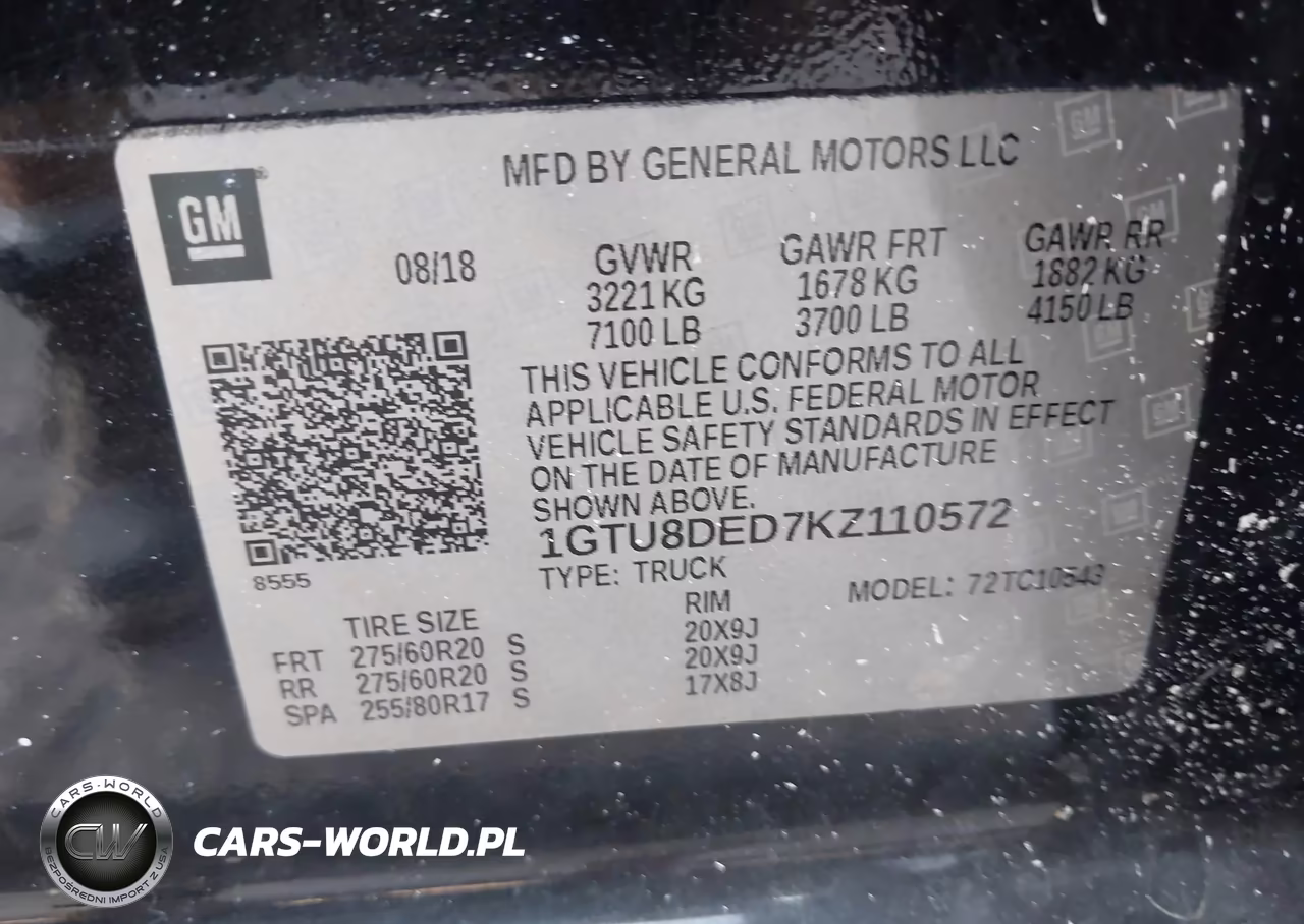 2019 GMC Sierra 1500 Slt VIN:1GTU8DED7KZ110572 - 9