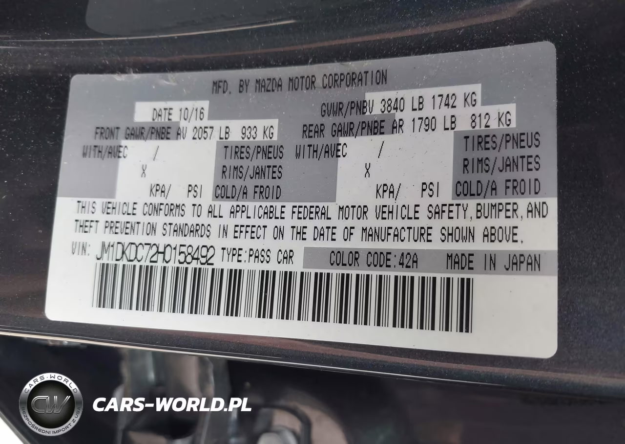 2017 Mazda Cx-3 Touring VIN:JM1DKDC72H0158492 - 9