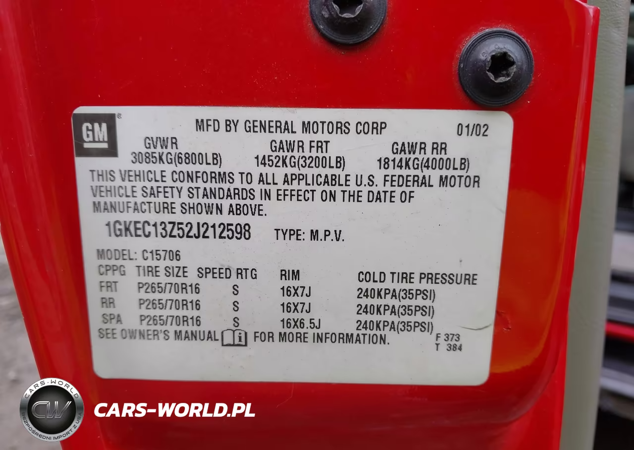 2002 GMC Yukon Sle VIN:1GKEC13Z52J212598 - 9