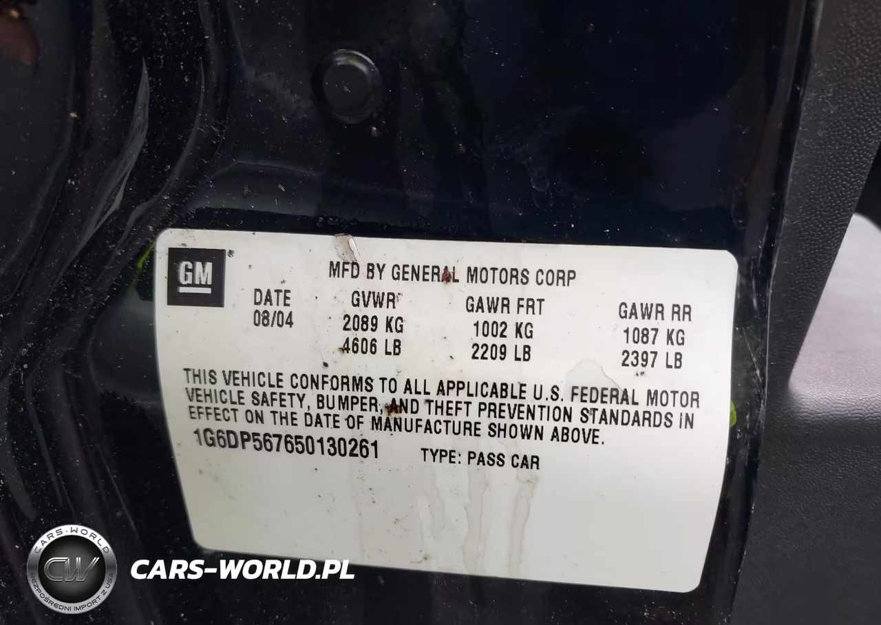 2005 Cadillac Cts Standard VIN:1G6DP567650130261 - 9