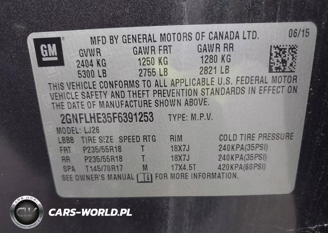2015 Chevrolet Equinox Ltz VIN:2GNFLHE35F6391253 - 9
