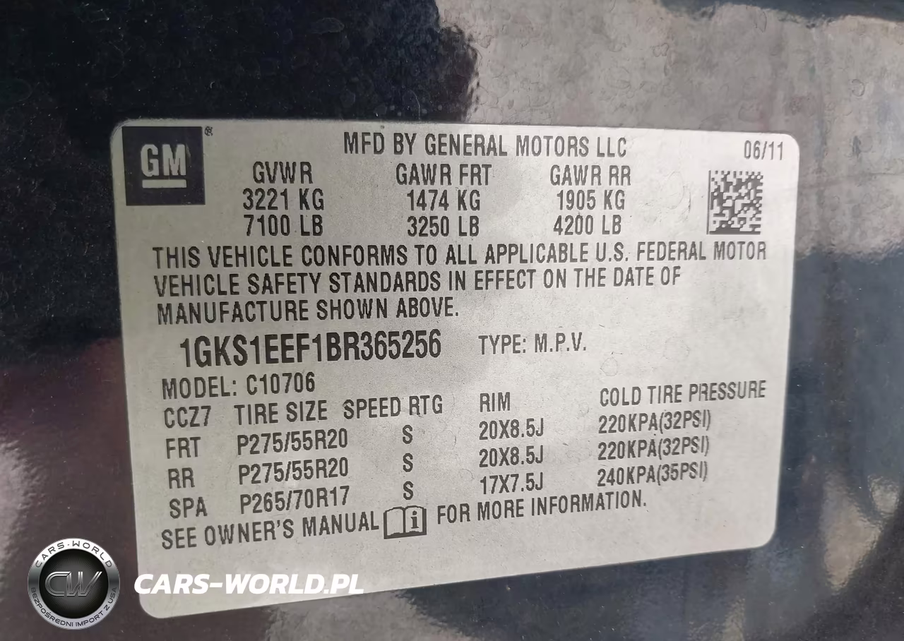 2011 GMC Yukon Denali VIN:1GKS1EEF1BR365256 - 9