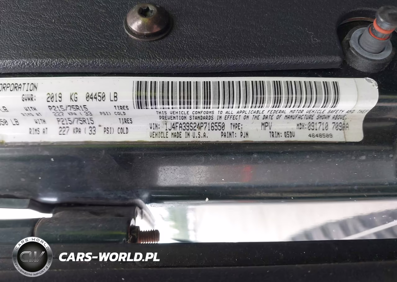 2004 Jeep Wrangler X VIN:1J4FA39S24P716550 - 9