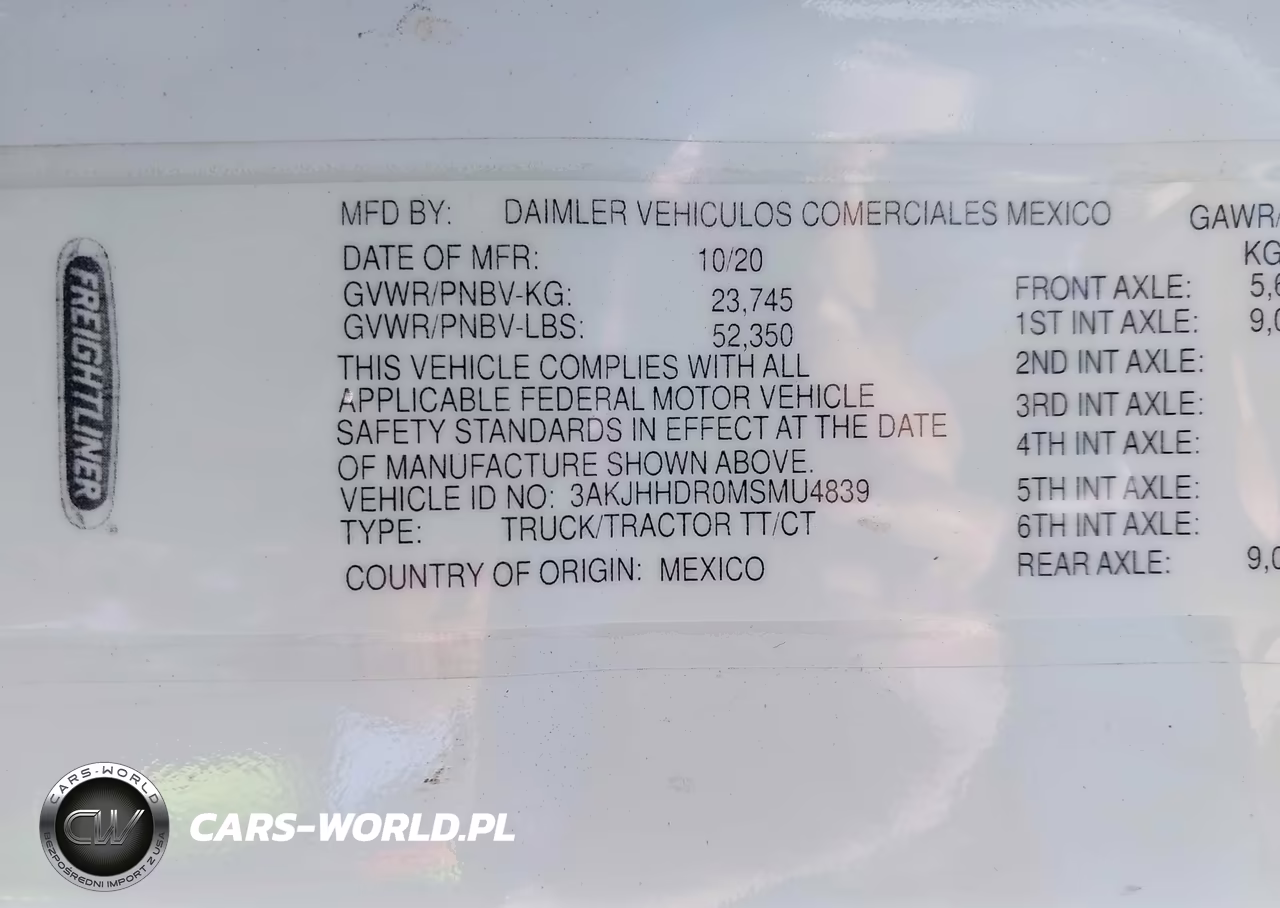 2021 Freightliner New Cascadia 126 VIN:3AKJHHDR0MSMU4839 - 8