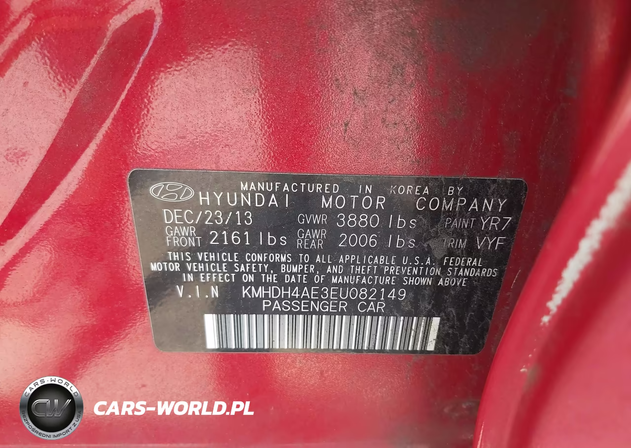2014 Hyundai Elantra Se VIN:KMHDH4AE3EU082149 - 9