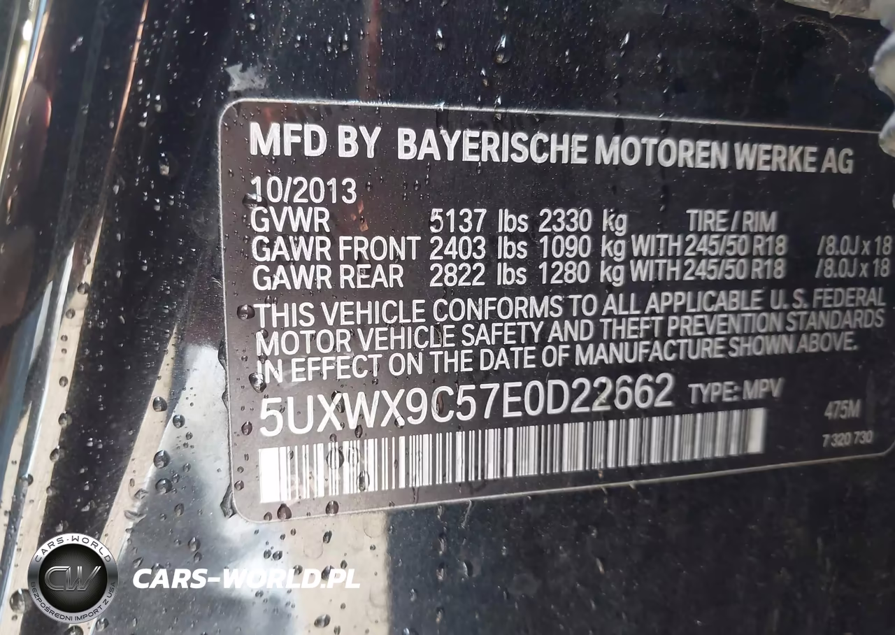 2014 BMW X3 xDrive28I VIN:5UXWX9C57E0D22662 - 9