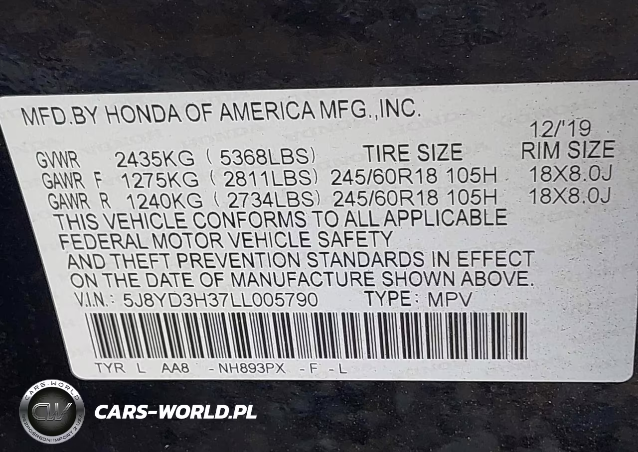 2020 Acura Mdx VIN:5J8YD3H37LL005790 - 9