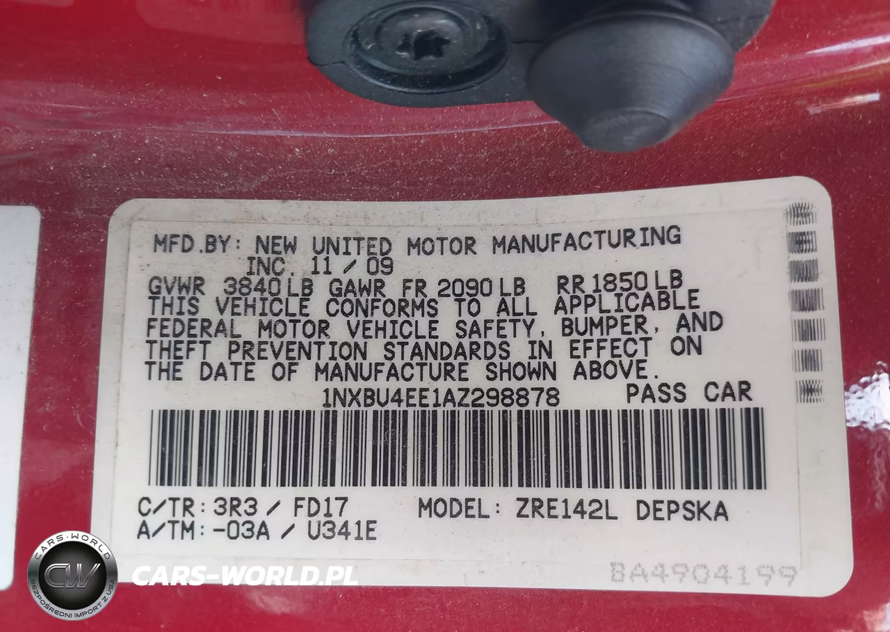 2010 Toyota Corolla S VIN:1NXBU4EE1AZ298878 - 9
