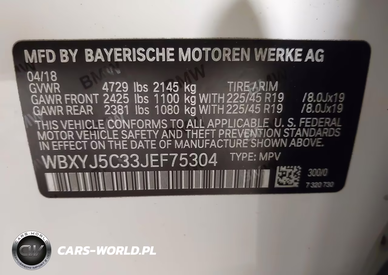2018 BMW X2 xDrive28I VIN:WBXYJ5C33JEF75304 - 9