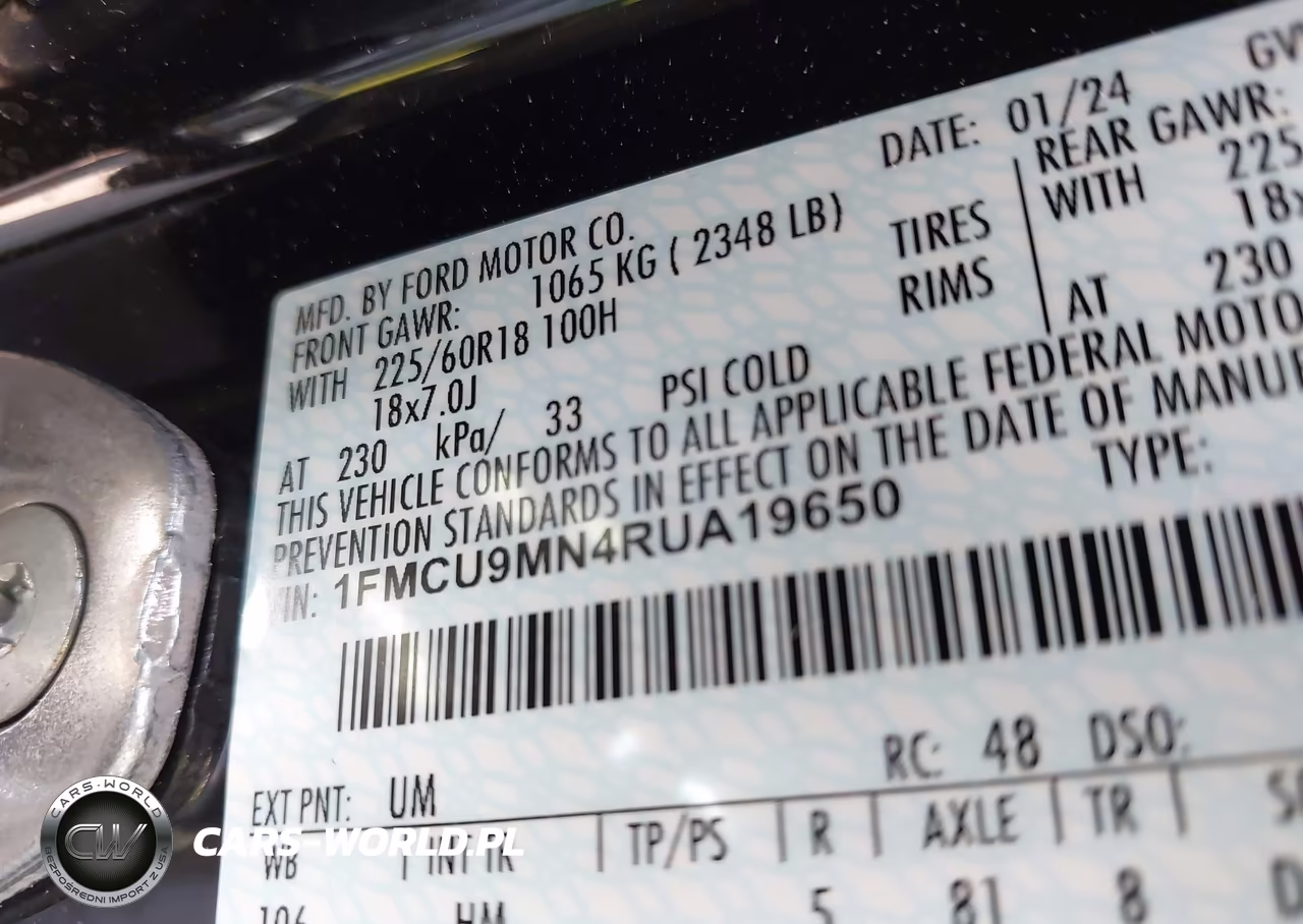 2024 Ford Escape St-Line VIN:1FMCU9MN4RUA19650 - 9