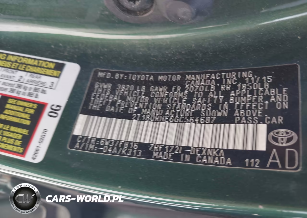 2016 Toyota Corolla Le VIN:2T1BURHE6GC564687 - 9
