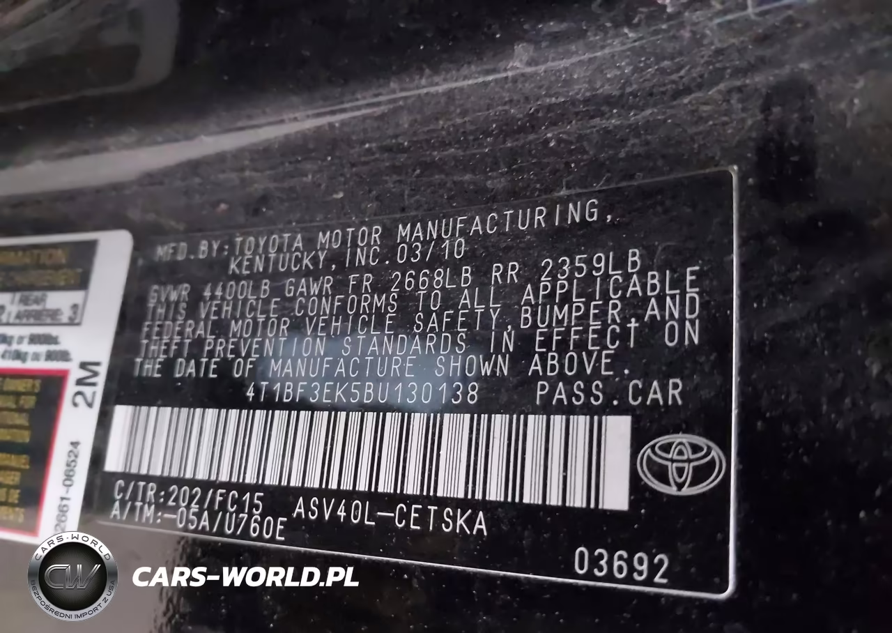 2011 Toyota Camry Se VIN:4T1BF3EK5BU130138 - 9