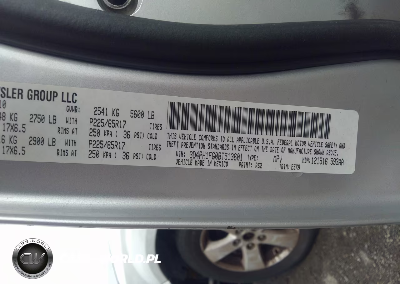 2011 Dodge Journey Mainstreet VIN:3D4PH1FG0BT513601 - 9