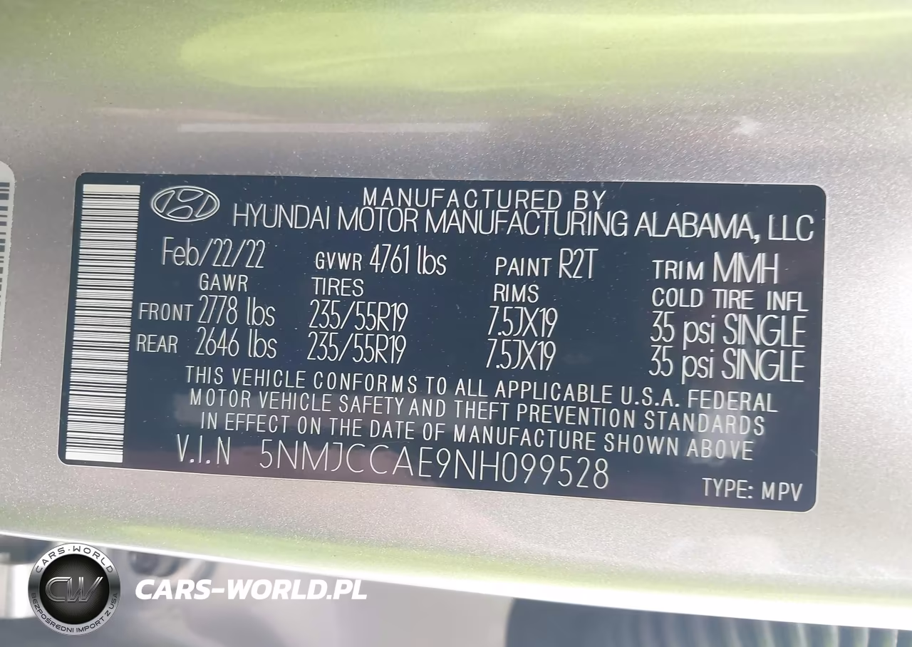 2022 Hyundai Tucson Sel VIN:5NMJCCAE9NH099528 - 9