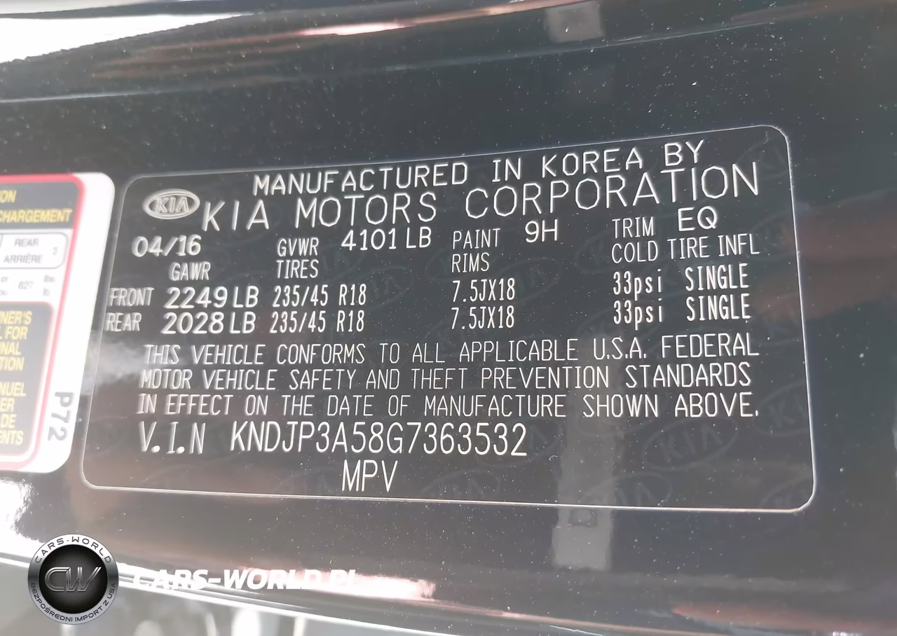 2016 Kia Soul + VIN:KNDJP3A58G7363532 - 9