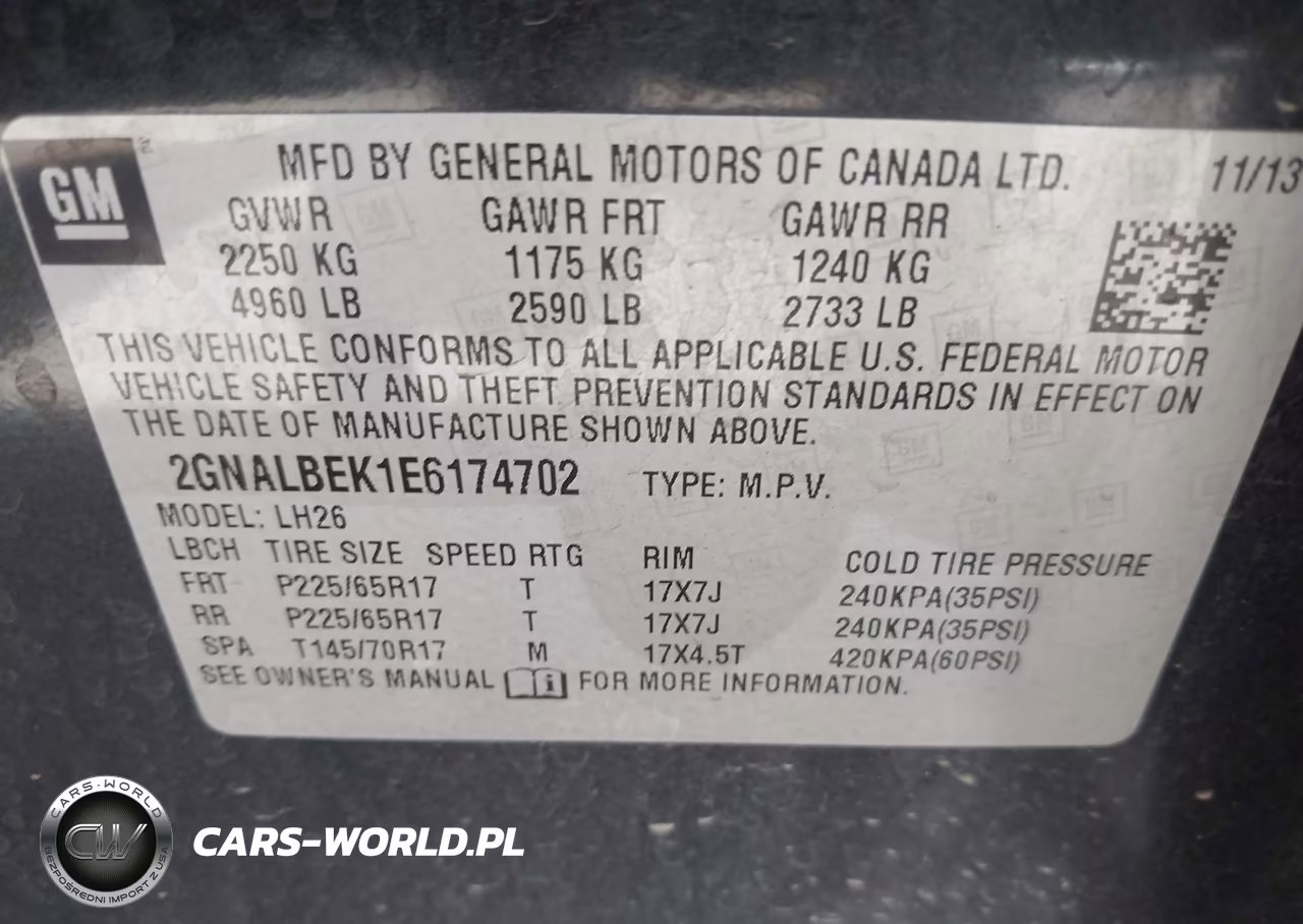2014 Chevrolet Equinox 1Lt VIN:2GNALBEK1E6174702 - 9