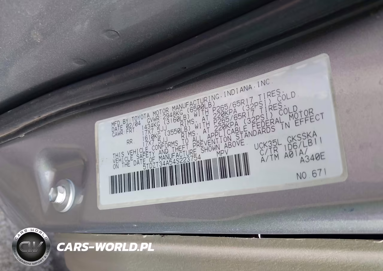 2004 Toyota Sequoia Sr5 V8 VIN:5TDZT34A54S223754 - 9