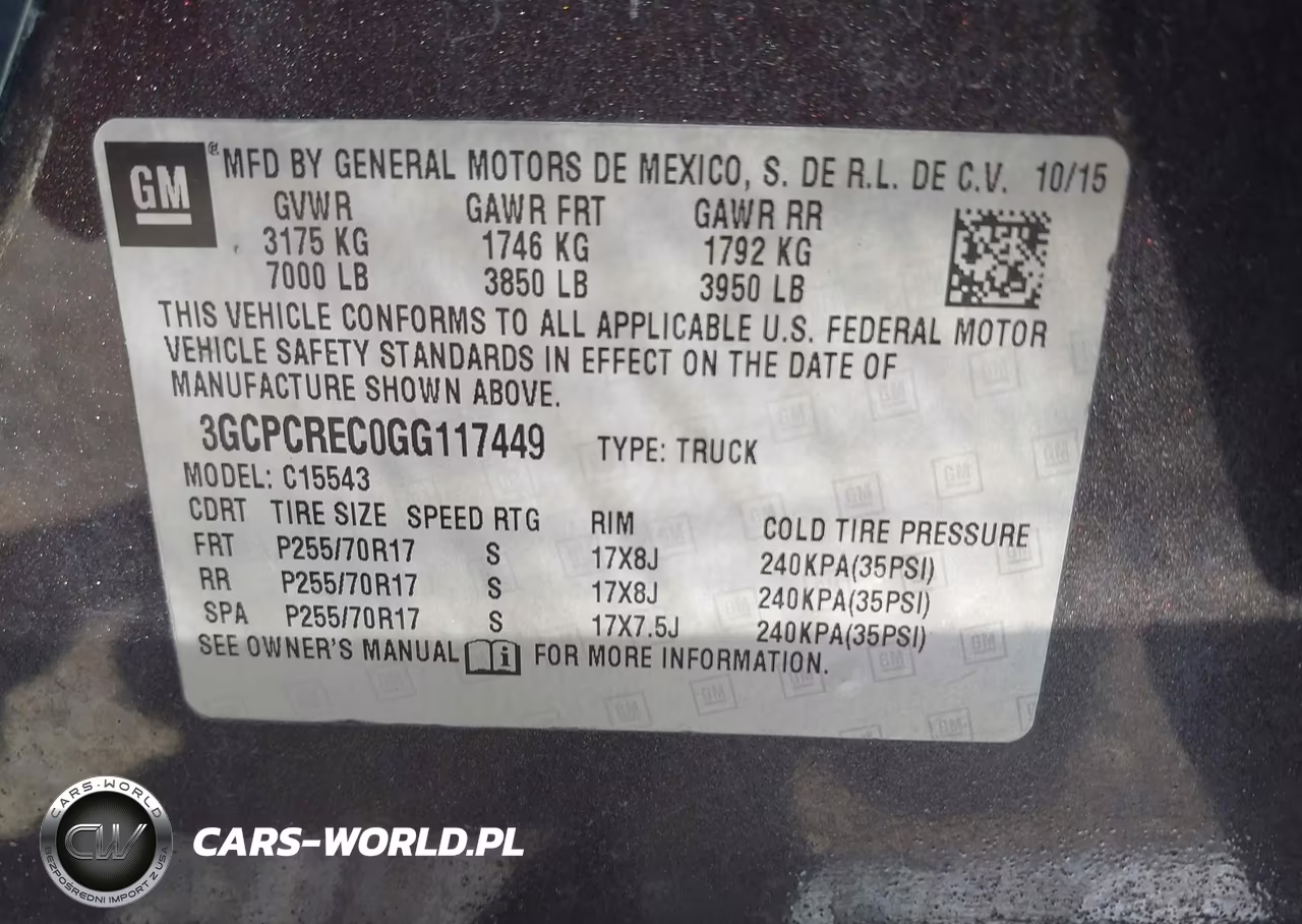 2016 Chevrolet Silverado 1500 1Lt VIN:3GCPCREC0GG117449 - 9