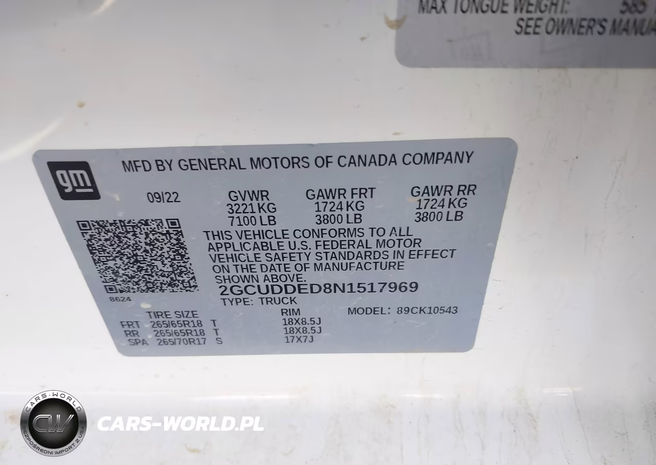 2022 Chevrolet Silverado 1500 4Wd Standard Bed Lt VIN:2GCUDDED8N1517969 - 9