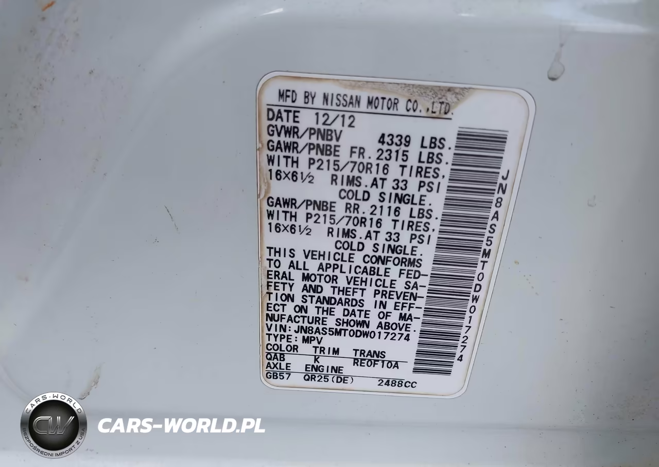 2013 Nissan Rogue S VIN:JN8AS5MT0DW017274 - 9