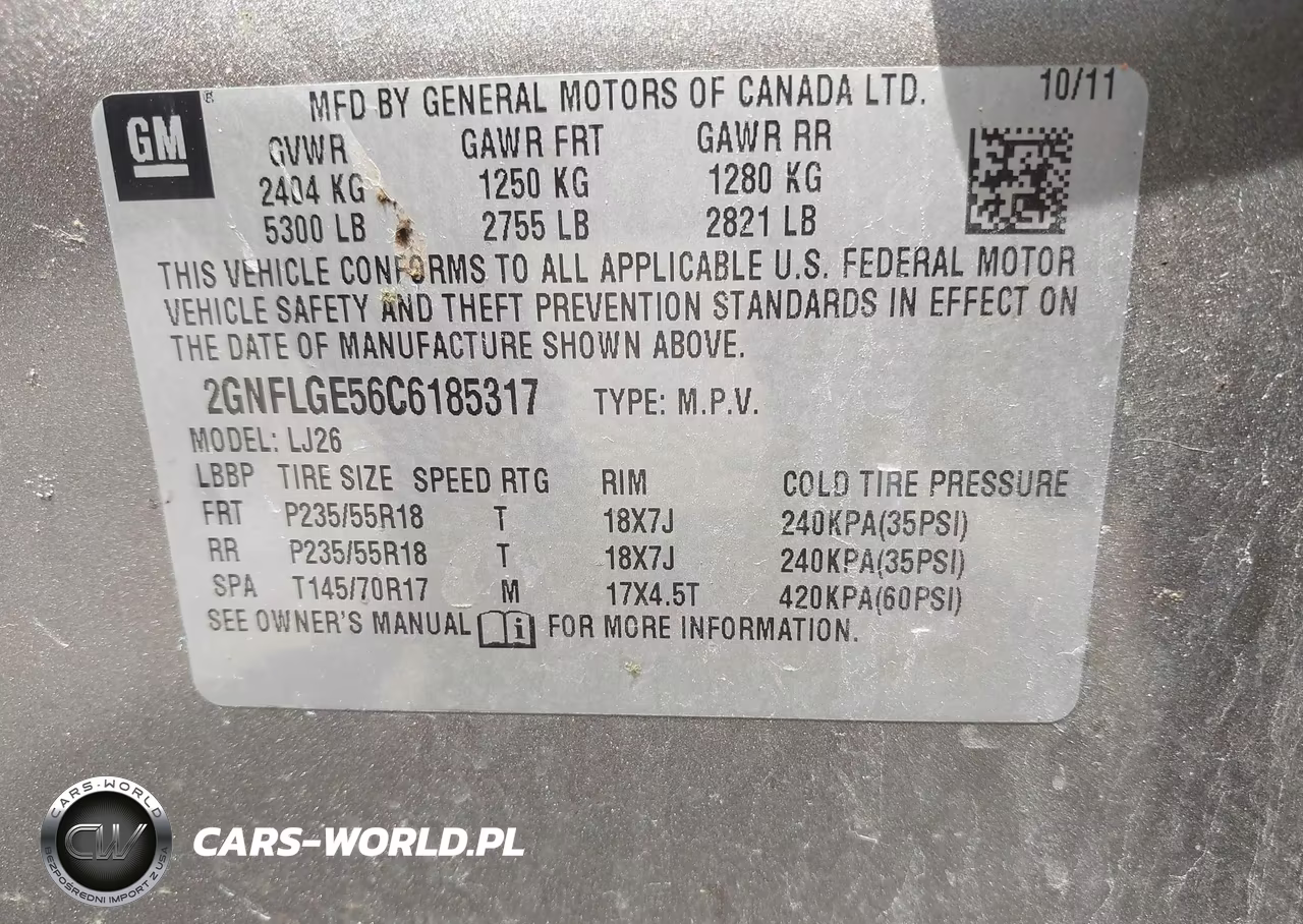 2012 Chevrolet Equinox Ltz VIN:2GNFLGE56C6185317 - 9