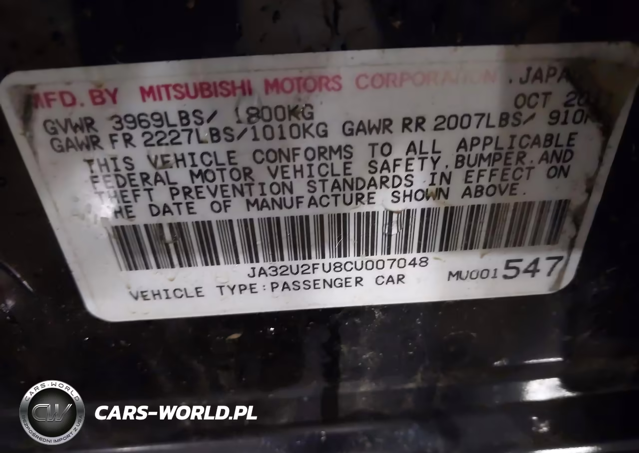 2012 Mitsubishi Lancer Es VIN:JA32U2FU8CU007048 - 9