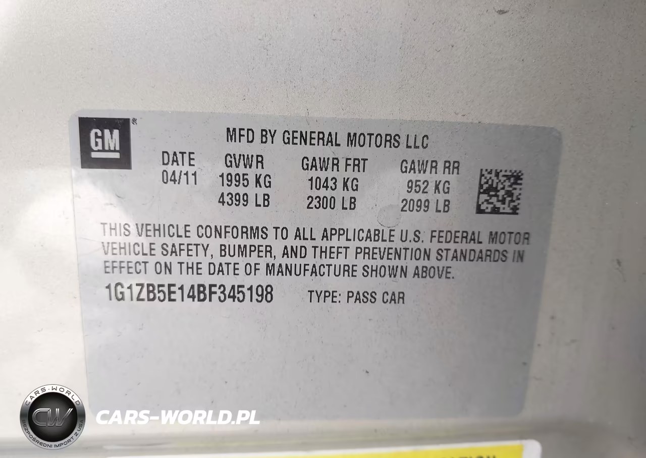 2011 Chevrolet Malibu Ls VIN:1G1ZB5E14BF345198 - 9