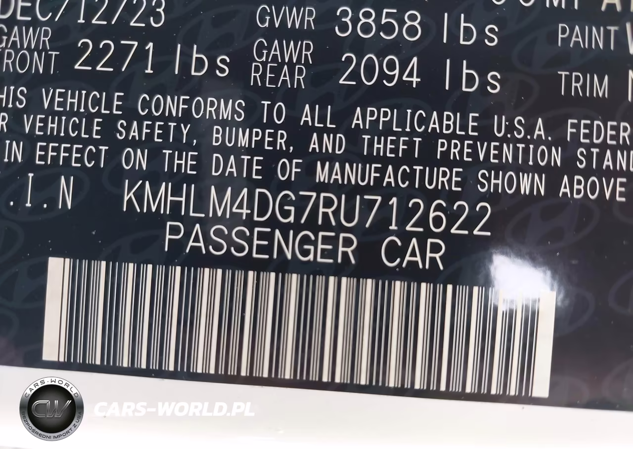 2024 Hyundai Elantra Sel VIN:KMHLM4DG7RU712622 - 9