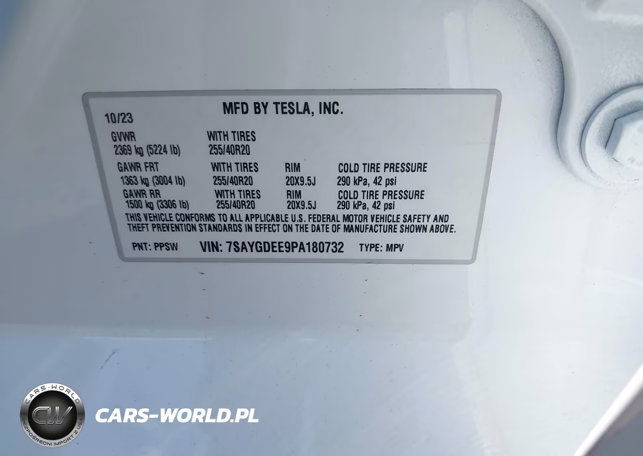 2023 Tesla Model Y VIN:7SAYGDEE9PA180732 - 9