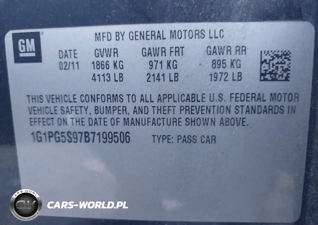 2011 Chevrolet Cruze 2Lt VIN:1G1PG5S97B7199506 - 9
