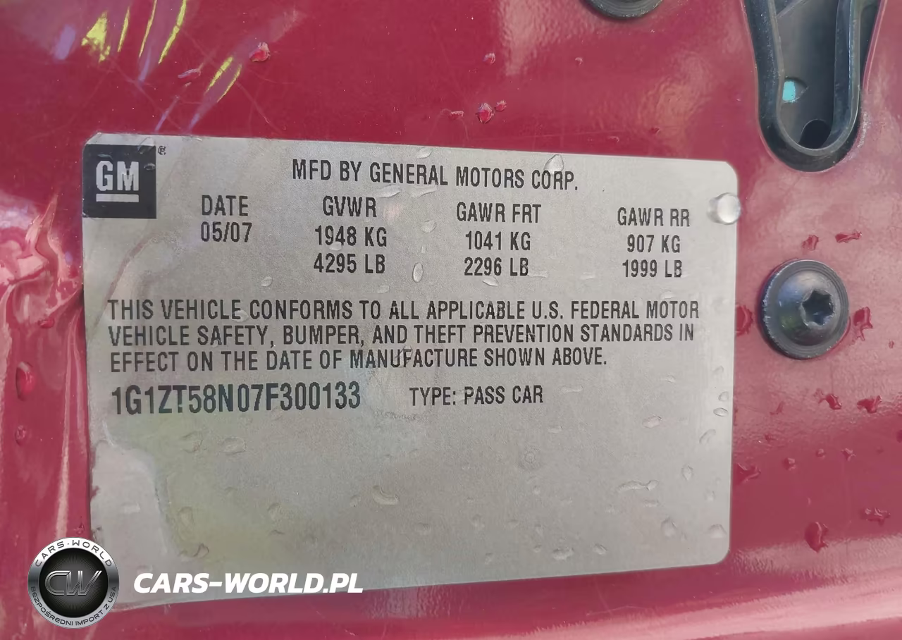 2007 Chevrolet Malibu Lt VIN:1G1ZT58N07F300133 - 9